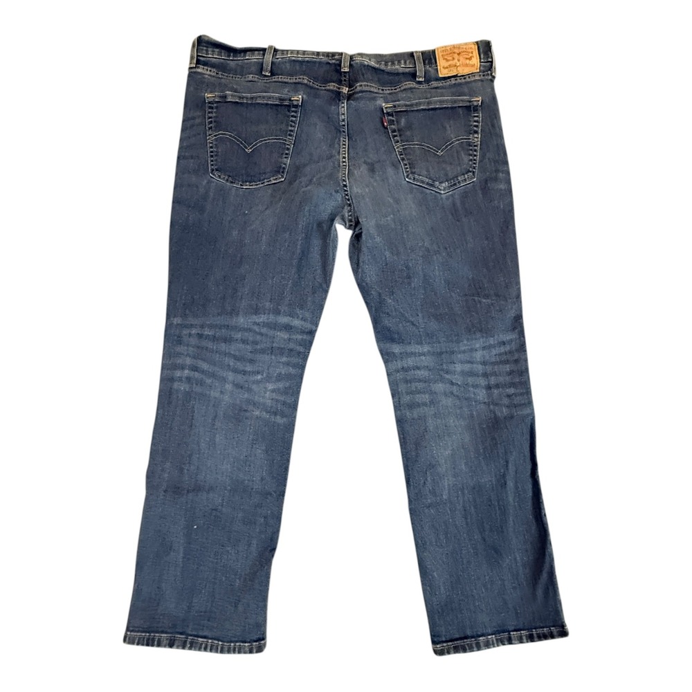 Levi's 541 Jeans Mens 43x8 Dark Wash Blue Denim Rugged Athletic Fit - Picture 2 of 13
